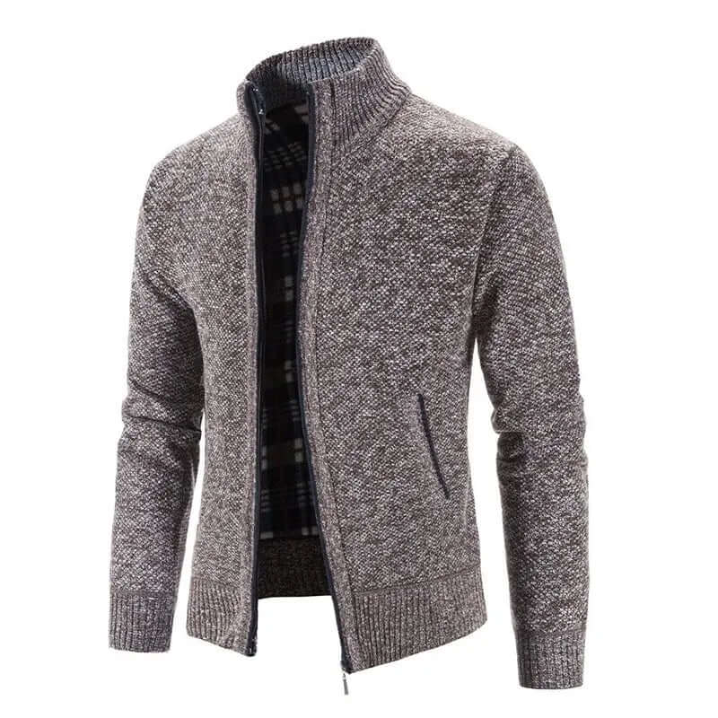 Finn - Men's Zip-Up Knitted Cardigan