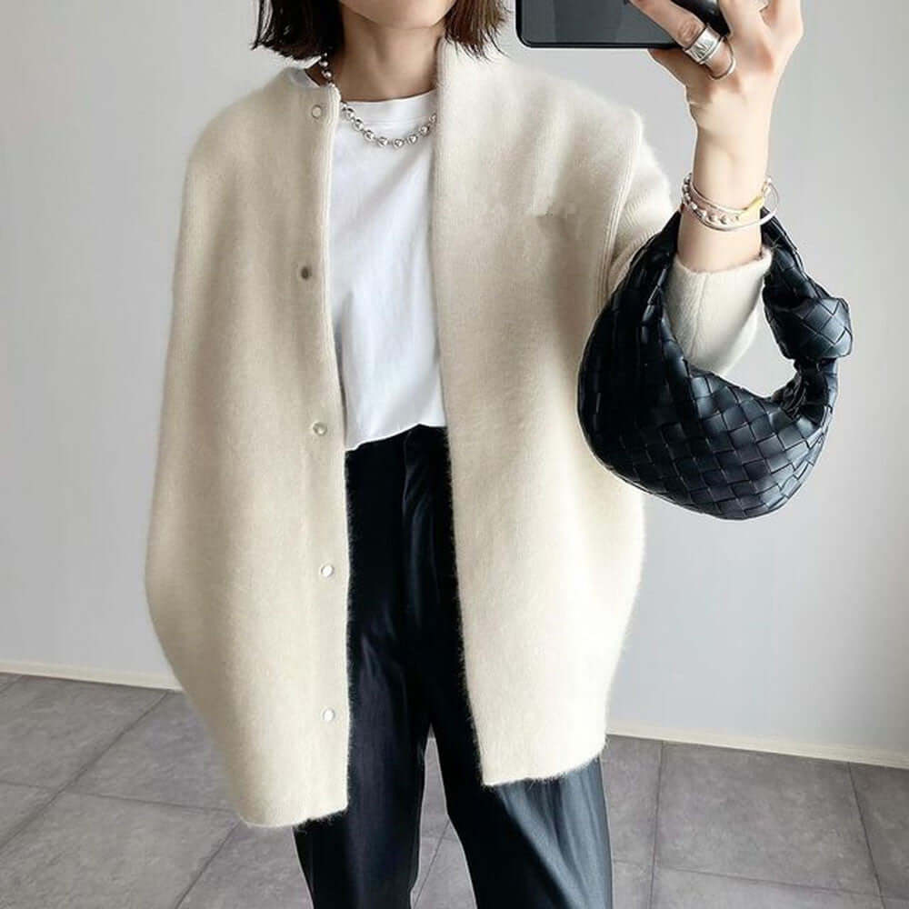 Freya - Women's Button-Up Knit Cardigan