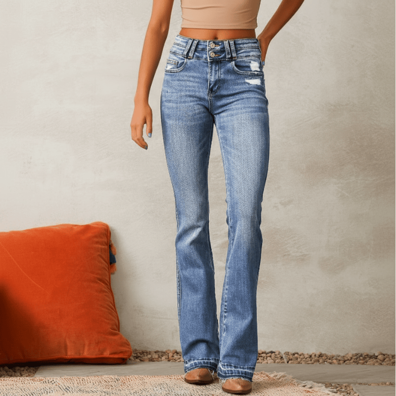 Freya - Women's Stylish Bootcut Denim Jeans