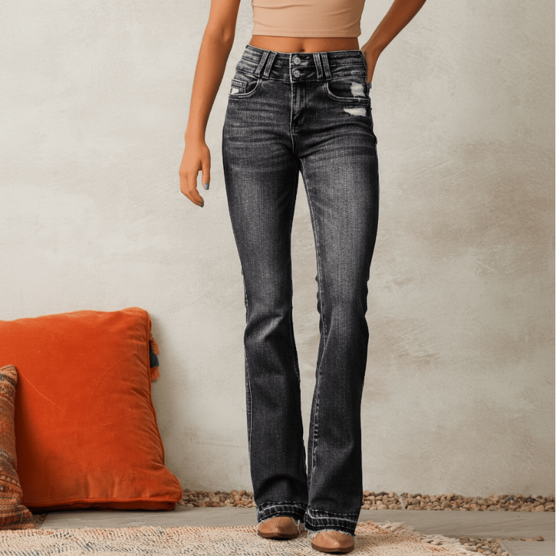 Freya - Women's Stylish Bootcut Denim Jeans