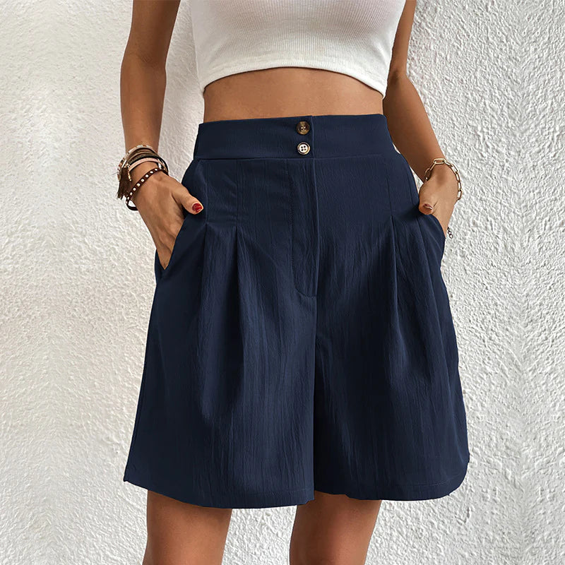 Freya - Women's Stylish Pleated Shorts