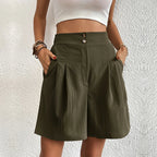 Freya - Women's Stylish Pleated Shorts