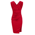 Giselle - Women's Elegant Party Dress with Pleat Detail