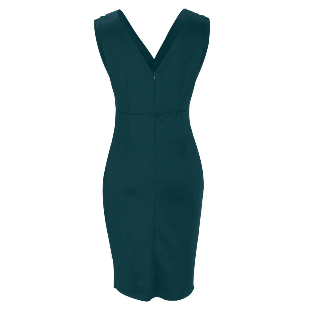Giselle - Women's Elegant Party Dress with Pleat Detail