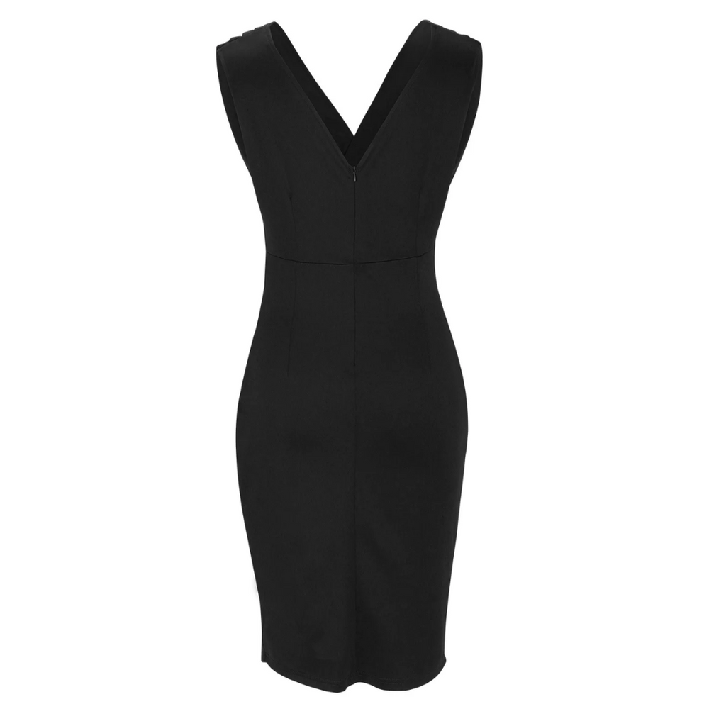 Giselle - Women's Elegant Party Dress with Pleat Detail