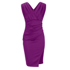 Giselle - Women's Elegant Party Dress with Pleat Detail