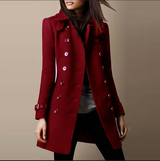 Greta - Women's Classic Double-Breasted Winter Coat