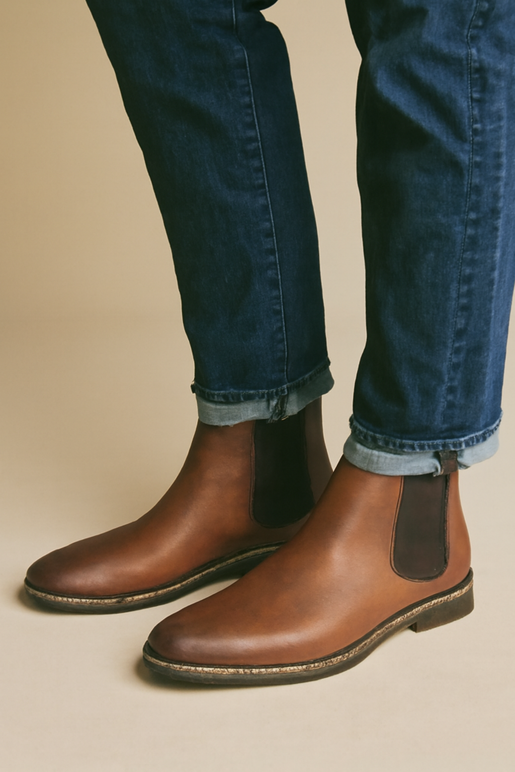 Idris - Men's Classic Chelsea Boots in Faux Leather