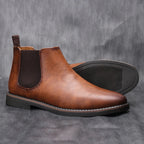 Idris - Men's Classic Chelsea Boots in Faux Leather