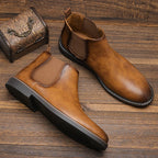 Idris - Men's Classic Chelsea Boots in Faux Leather