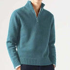 Idris - Men's Classic Quarter Zip Knitted Jumper
