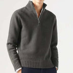 Idris - Men's Classic Quarter Zip Knitted Jumper