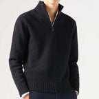 Idris - Men's Classic Quarter Zip Knitted Jumper