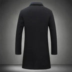 Idris - Men's Long Overcoat with Classic Tailoring