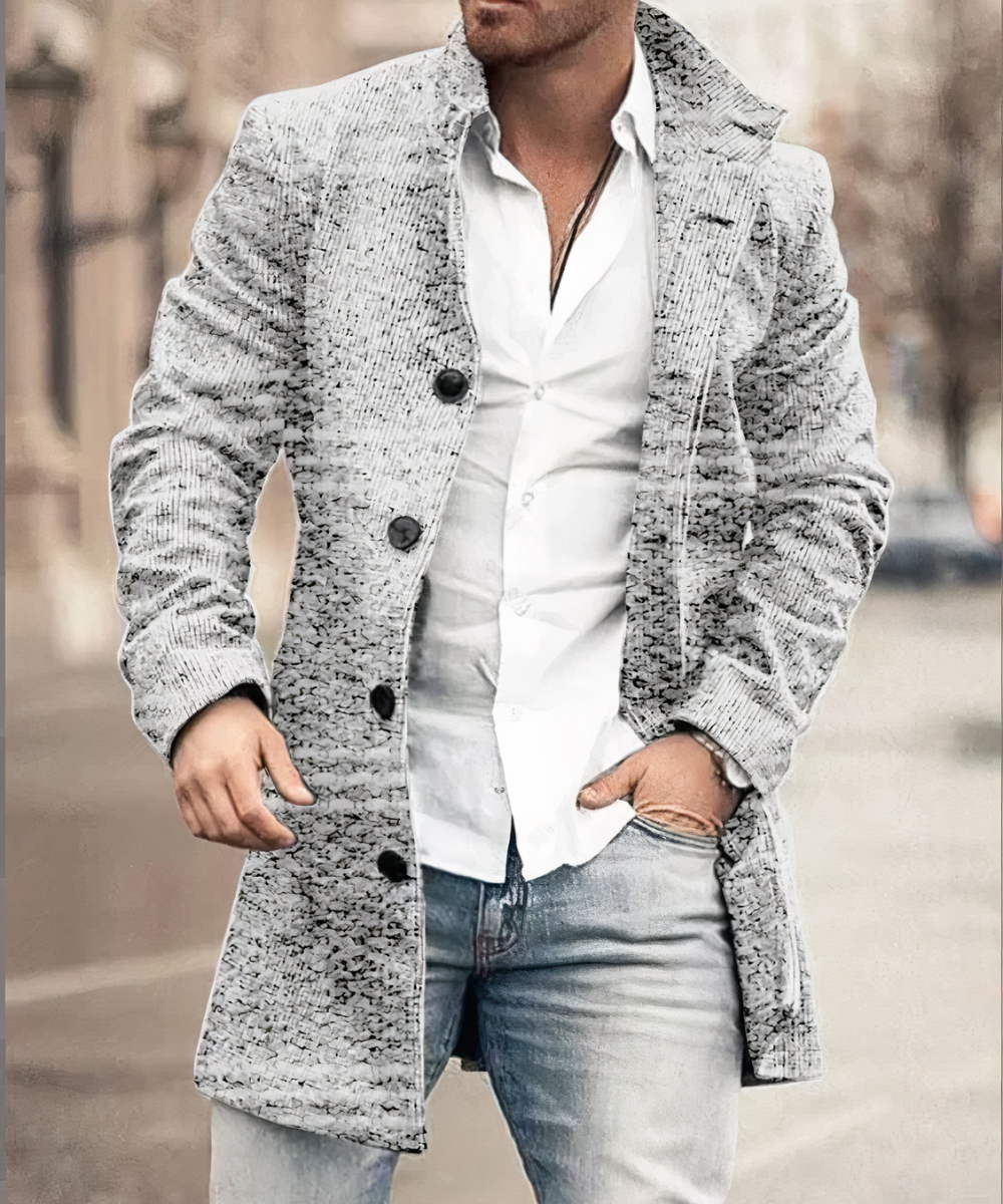 Idris - Men's Stylish Longline Trench Coat