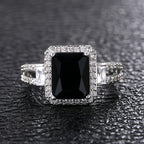 Imogen - Women's Elegant Black Stone Ring