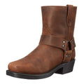 Imogen - Women's Leather-Look Calf Boots with Strap Detail