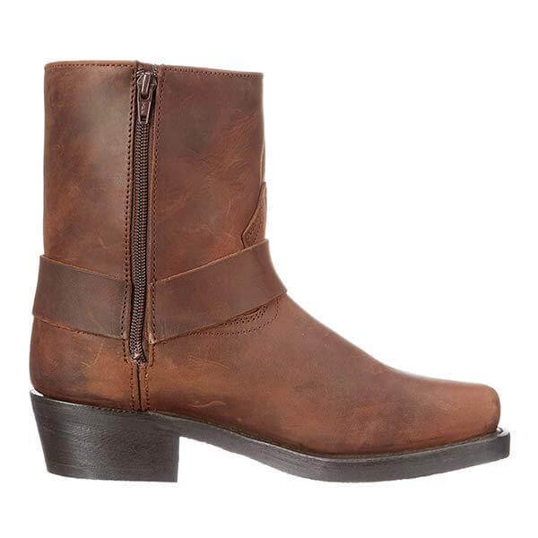 Imogen - Women's Leather-Look Calf Boots with Strap Detail