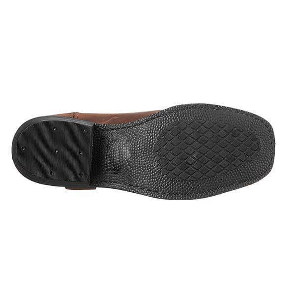 Imogen - Women's Leather-Look Calf Boots with Strap Detail
