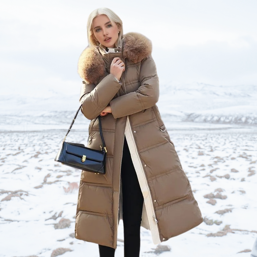 Isolde - Women's Elegant Faux Puffer Coat