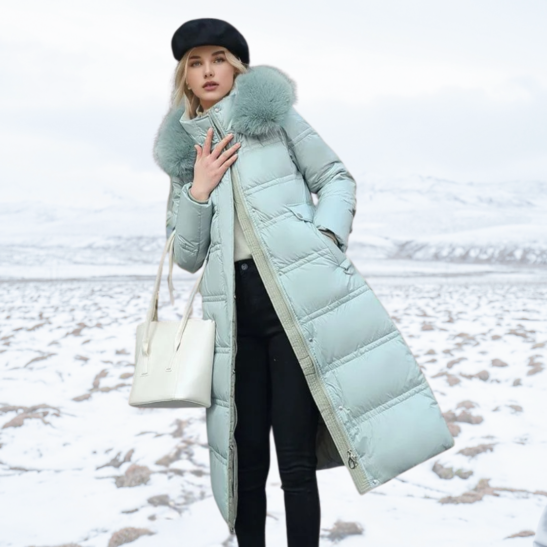 Isolde - Women's Elegant Faux Puffer Coat