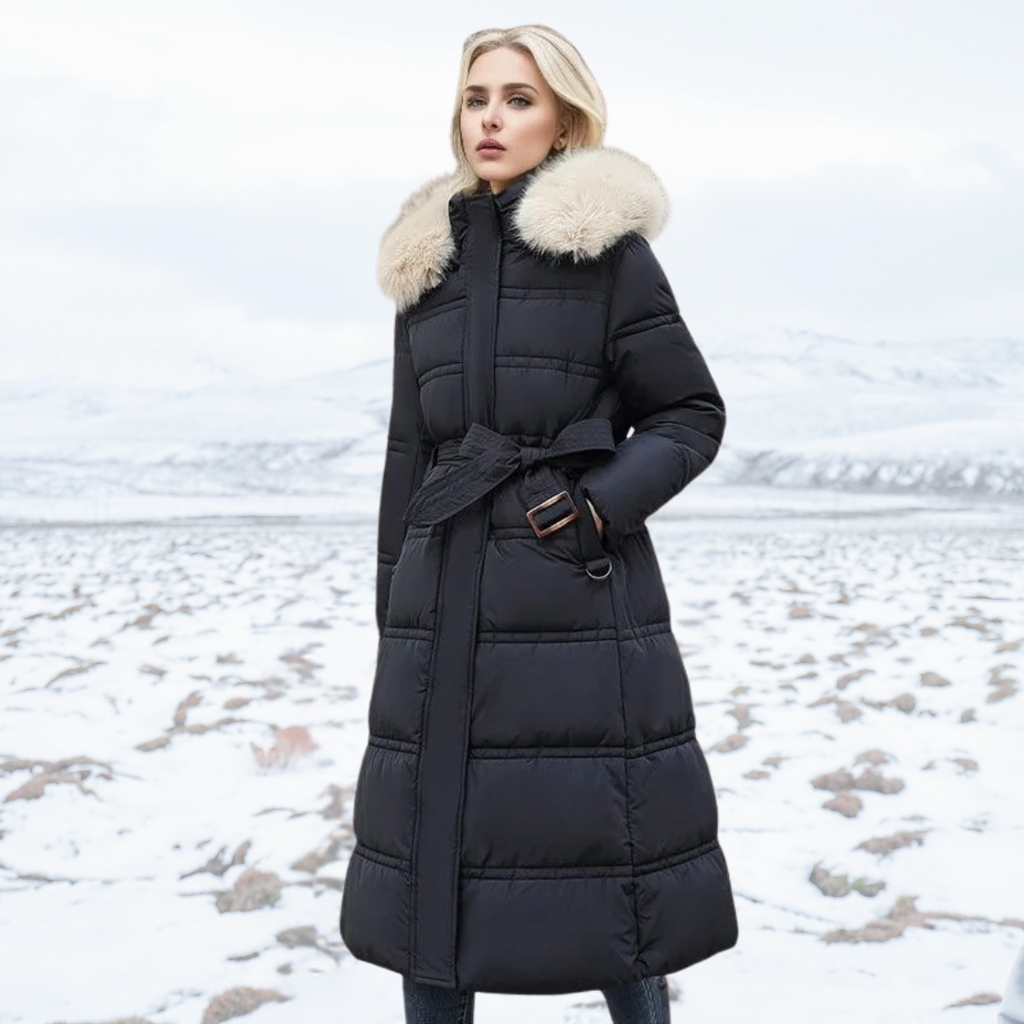 Isolde - Women's Elegant Faux Puffer Coat