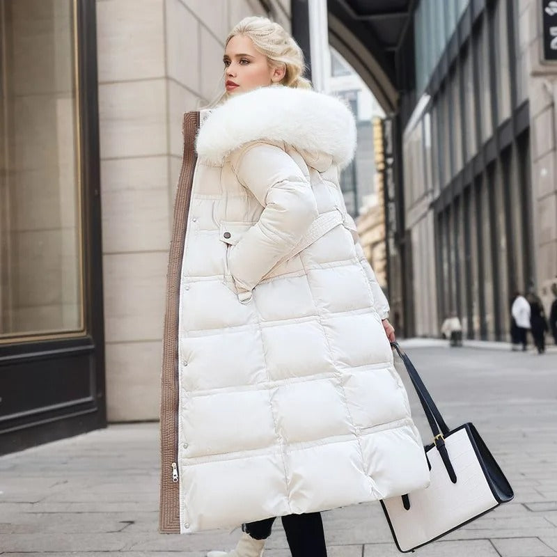 Isolde - Women's Elegant Faux Puffer Coat