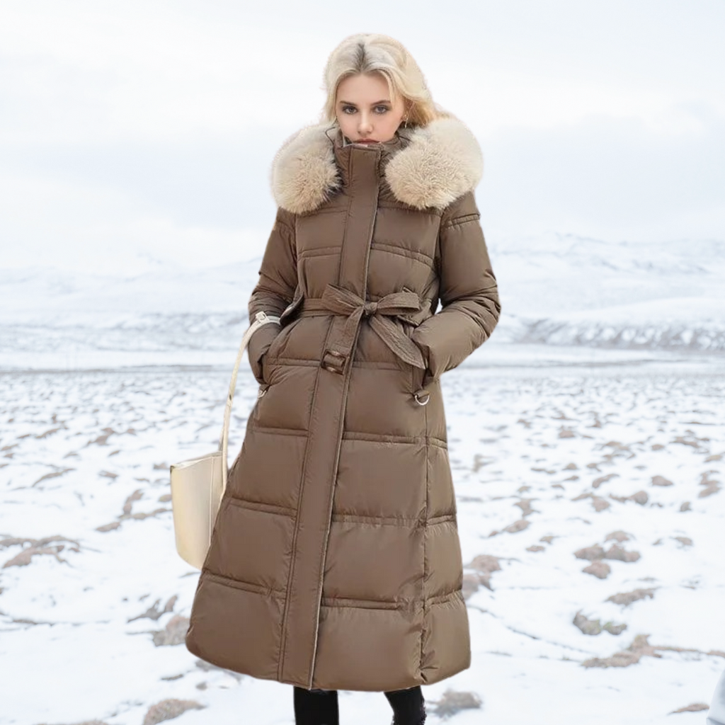 Isolde - Women's Elegant Faux Puffer Coat