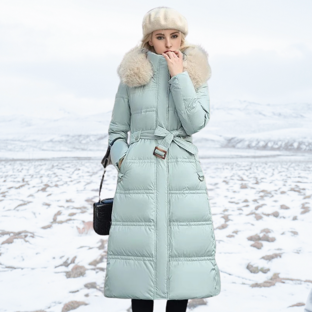 Isolde - Women's Elegant Faux Puffer Coat