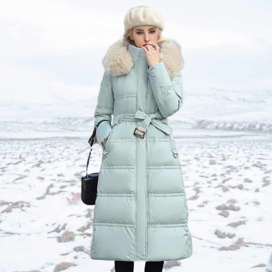 Isolde - Women's Elegant Faux Puffer Coat