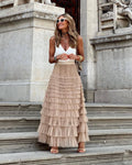 Isolde - Women's Elegant Tiered Maxi Skirt