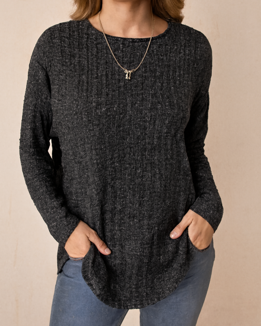 Jemima - Women's Casual Knitted Long Sleeve Shirts