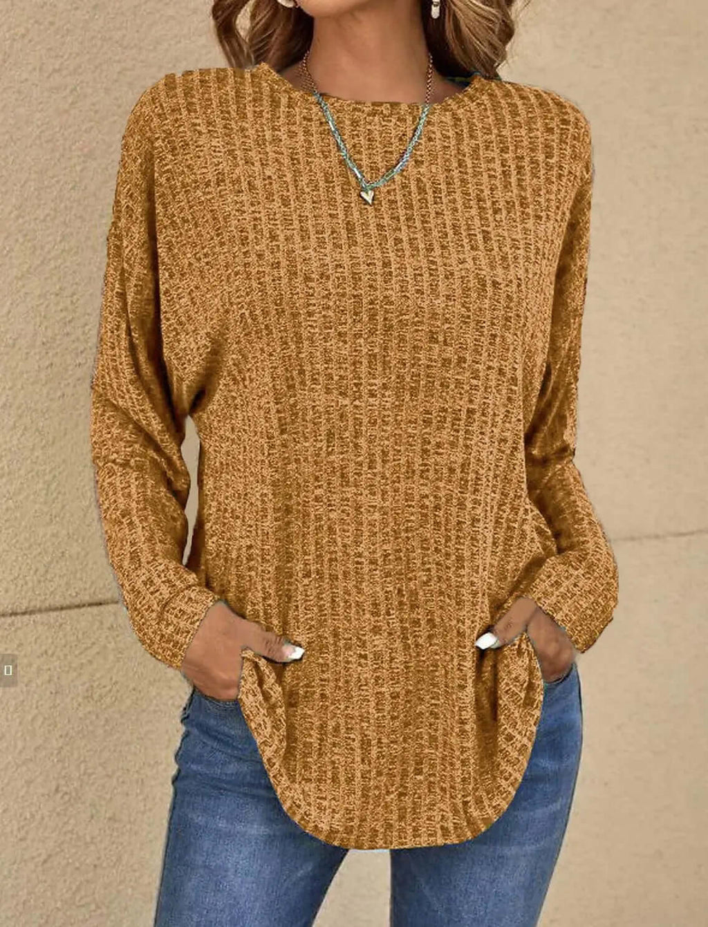 Jemima - Women's Casual Knitted Long Sleeve Shirts