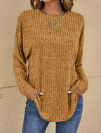Jemima - Women's Casual Knitted Long Sleeve Shirts