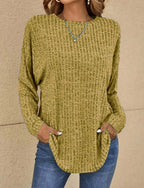 Jemima - Women's Casual Knitted Long Sleeve Shirts