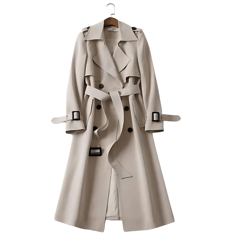 Jocelyn - Women's Chic Double-Breasted Trench Coat