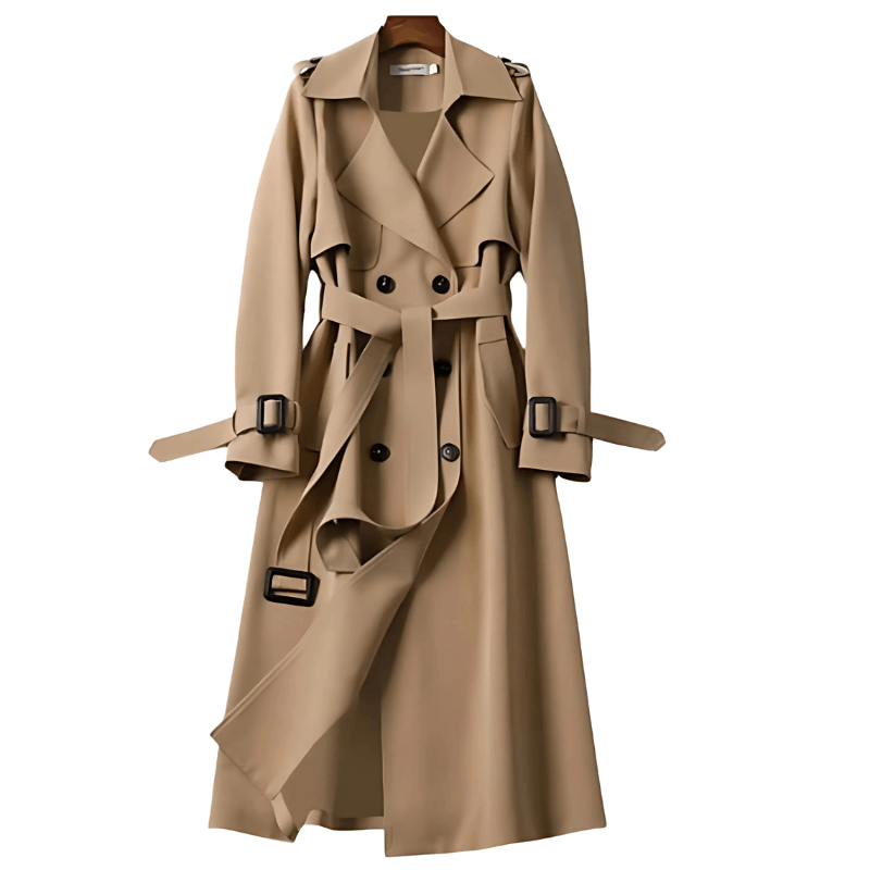 Jocelyn - Women's Chic Double-Breasted Trench Coat