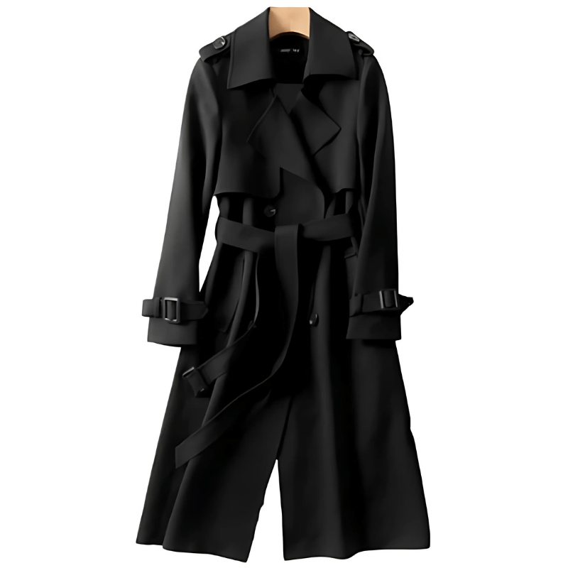 Jocelyn - Women's Chic Double-Breasted Trench Coat
