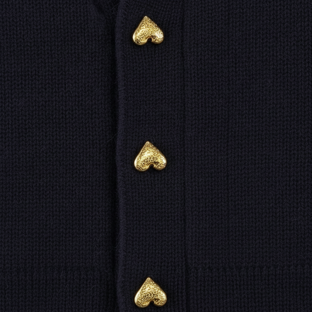 Jolene - Women's Comfort Cardigan with Heart Buttons