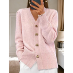 Jolene - Women's Comfort Cardigan with Heart Buttons