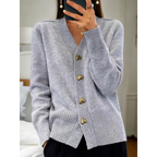 Jolene - Women's Comfort Cardigan with Heart Buttons