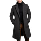 Jude - Men's Classic Long Trench Coat
