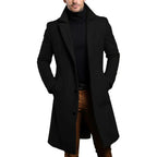 Jude - Men's Classic Long Trench Coat