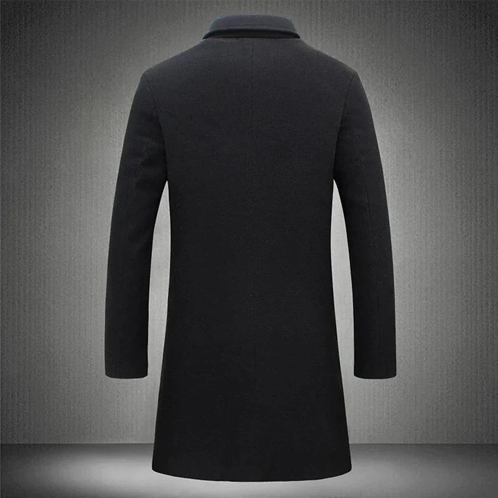 Jude - Men's Classic Long Trench Coat