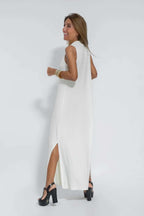 Juno - Women's Elegant Pleated Maxi Dress