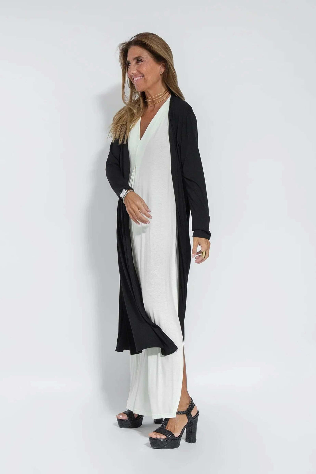 Juno - Women's Elegant Pleated Maxi Dress
