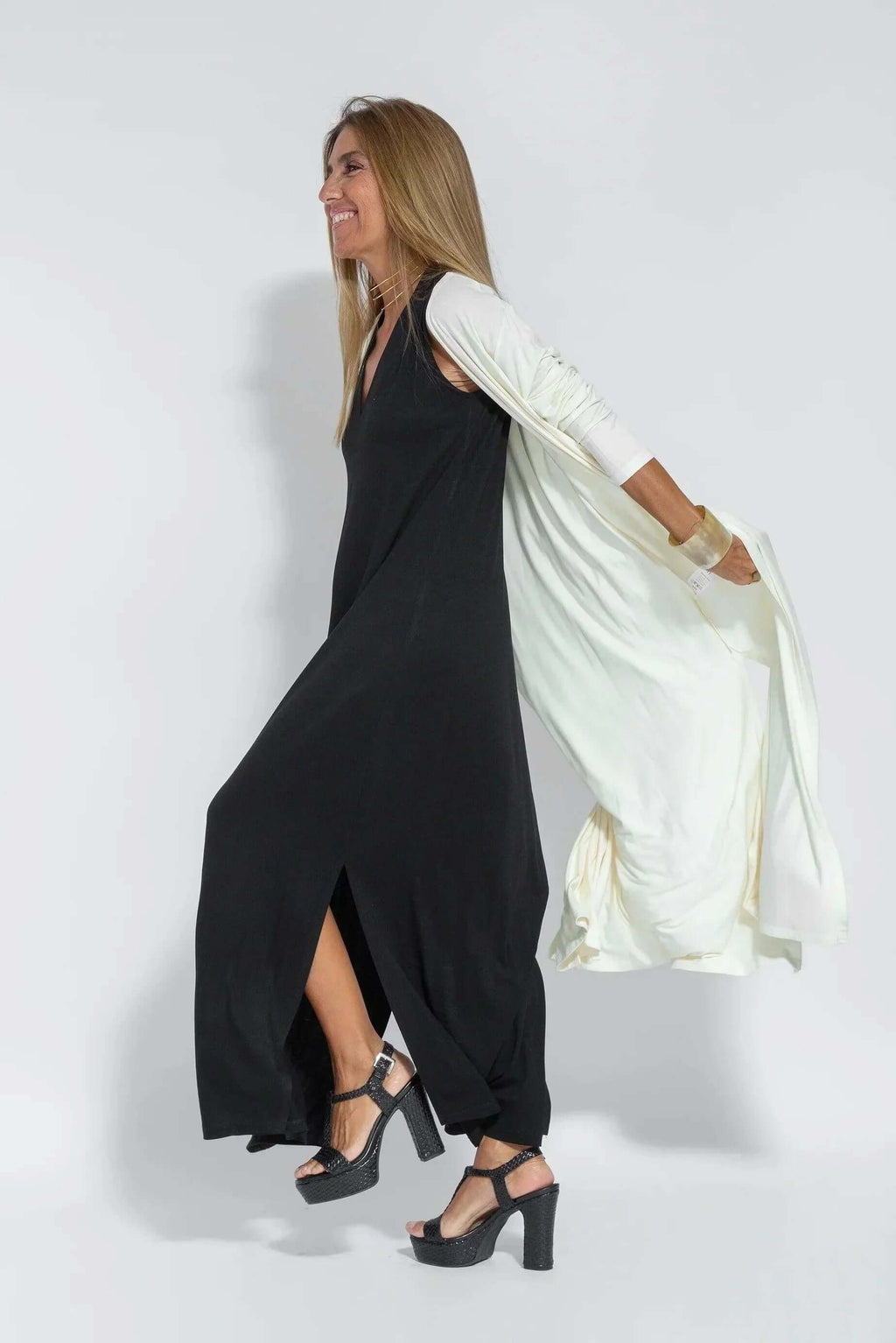 Juno | Women's Elegant Pleated Maxi Dress