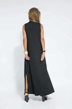 Juno - Women's Elegant Pleated Maxi Dress