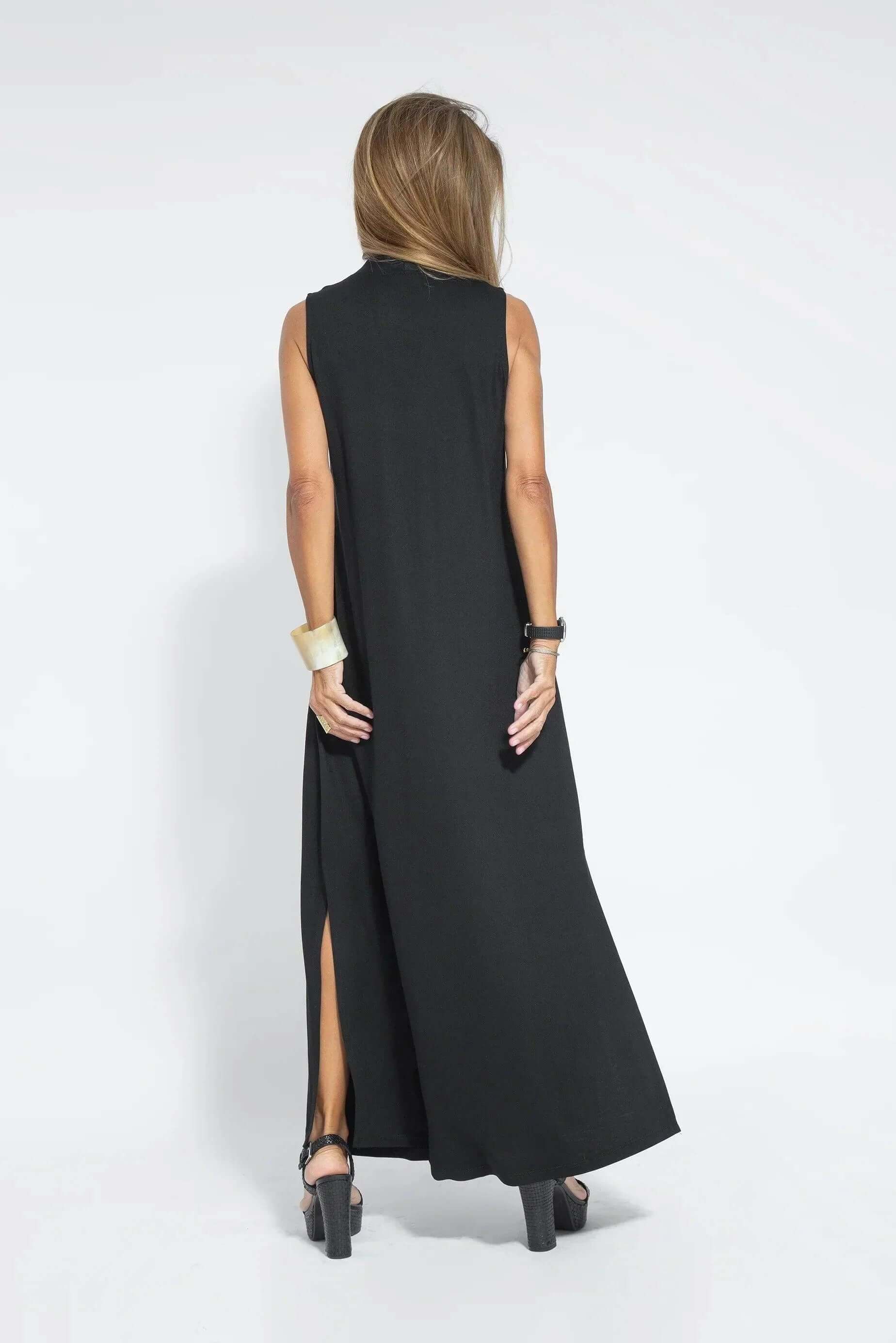 Juno - Women's Elegant Pleated Maxi Dress