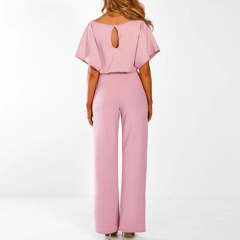 Keira - Women's Elegant Tie-Waist Jumpsuit